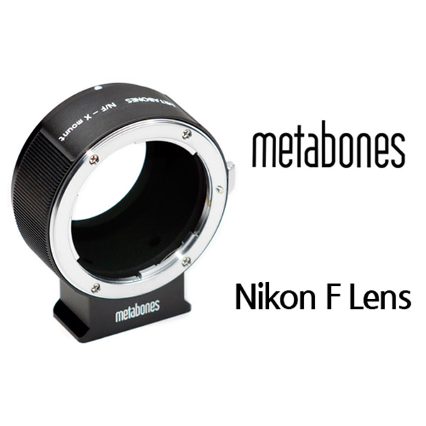 메타본즈 Nikon F to X-mount/FUJI (Black Matt)